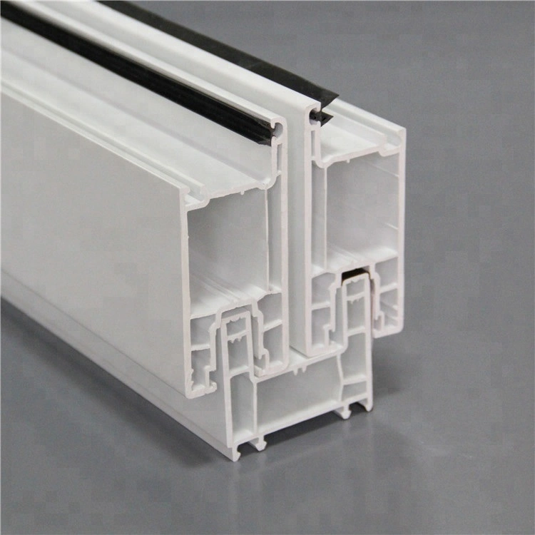 60series Plastic Color and White Co-Extrustion UPVC/PVC Plastic Profile/Plastic Frame Material with Lead Free,