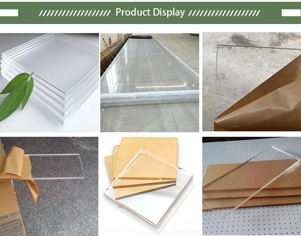 Factory Direct Sales 3mm 1mm 2mm 5mm Furniture Decoration Plexiglass Plate Panel Plate Cast Transparent Acrylic Plate